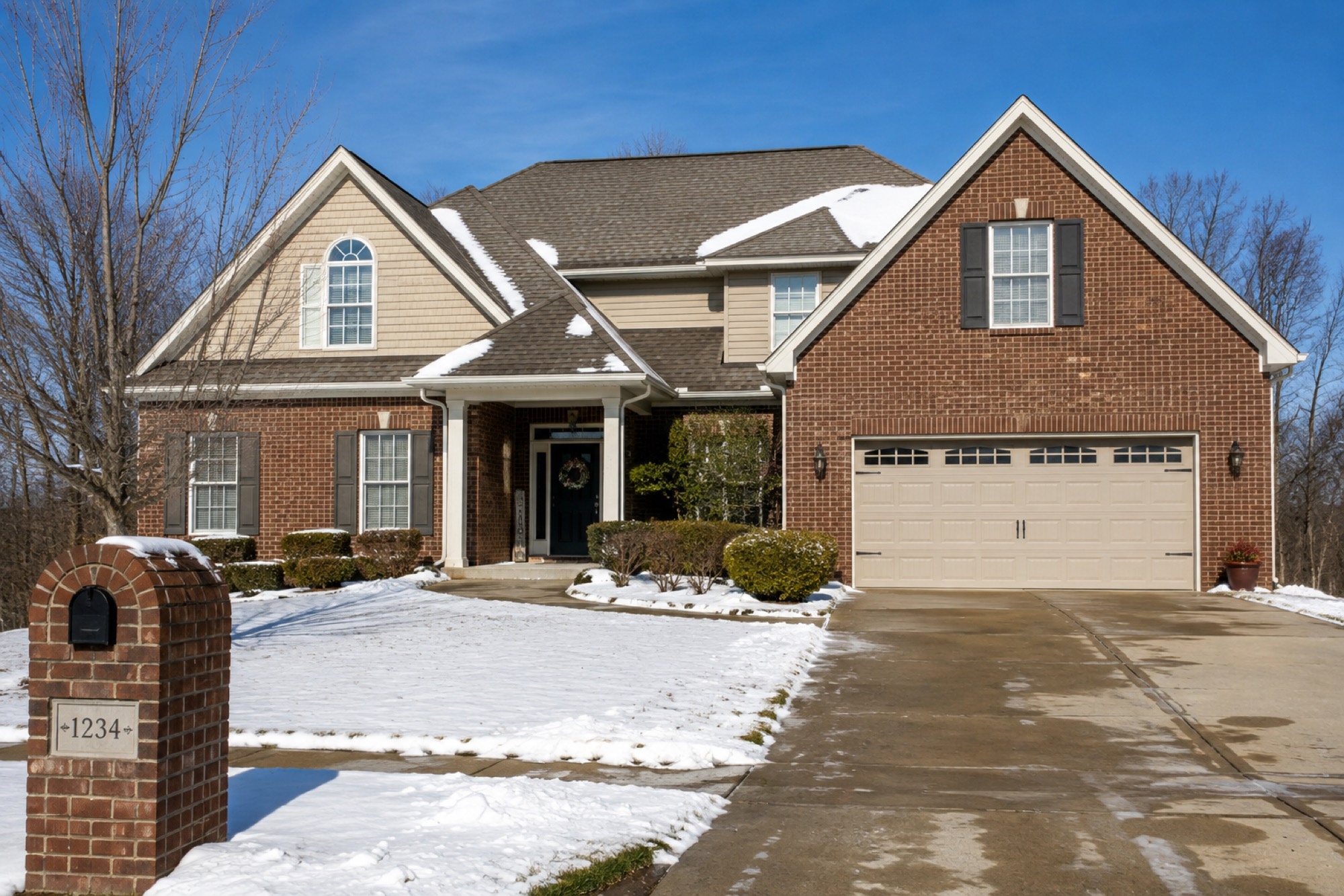 Before and after Roofline Lighting