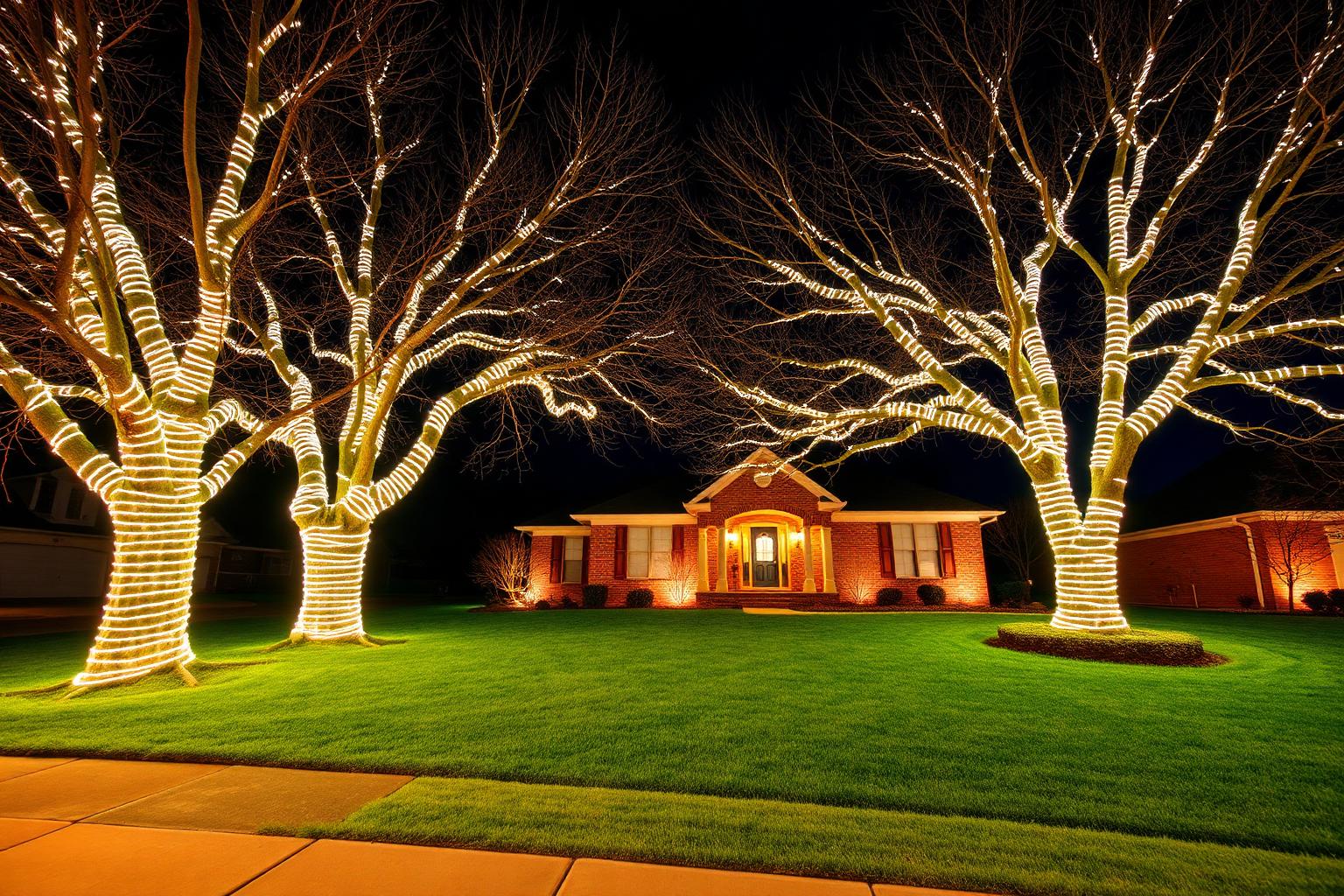Before and after Tree & Shrub Wrapping