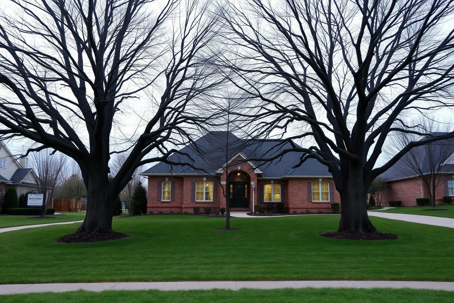 Before and after Tree & Shrub Wrapping