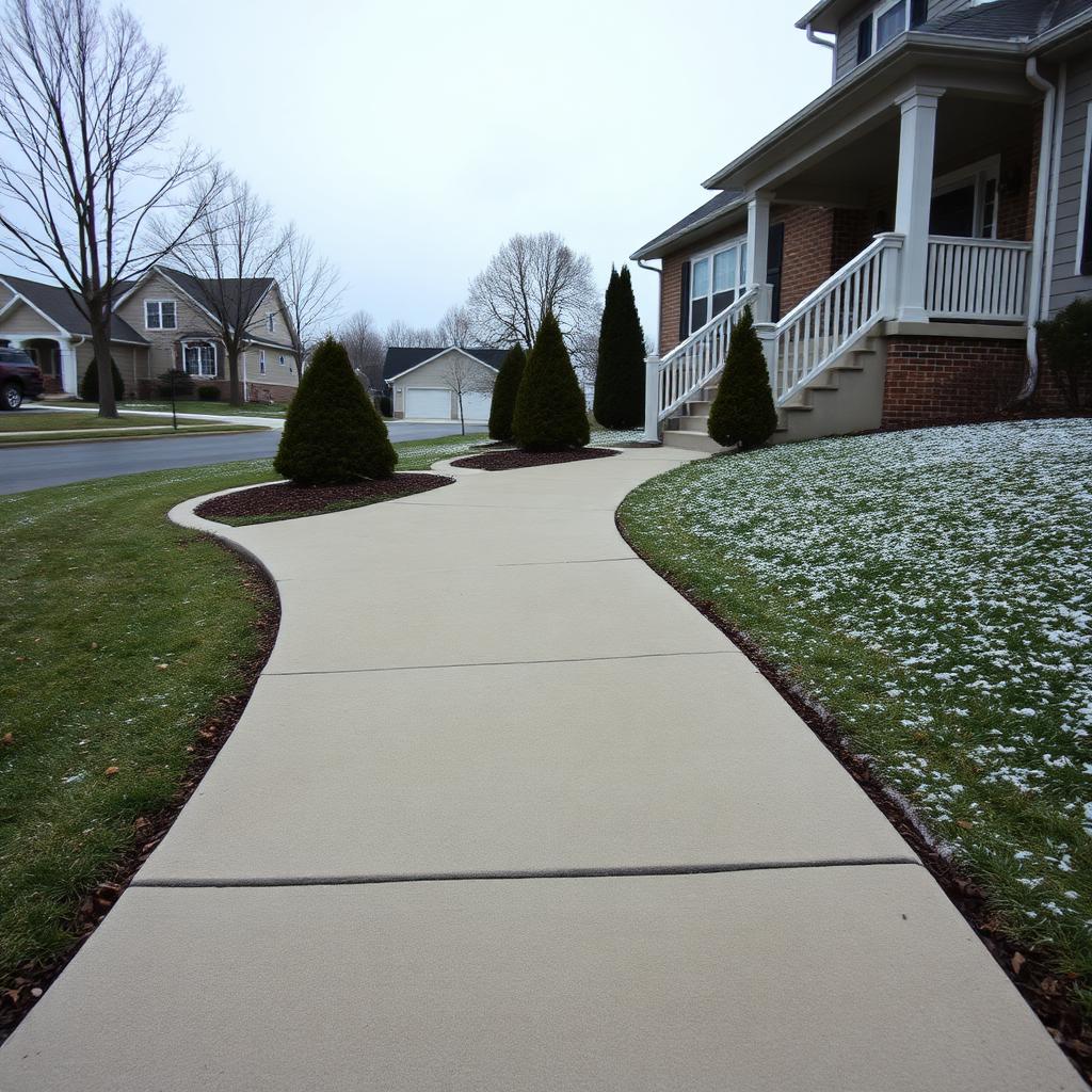 Before and after Walkway & Yard Displays